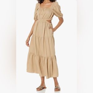 The Drop Women's Anaya Square-Neck Cut-Out Tiered Maxi Dress - Amazon